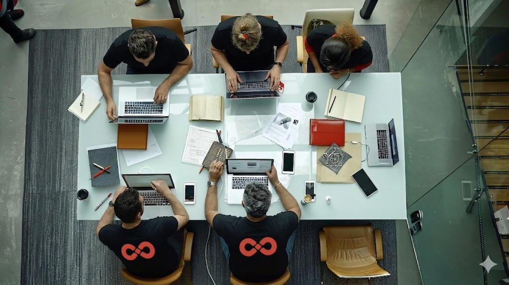 Team working together